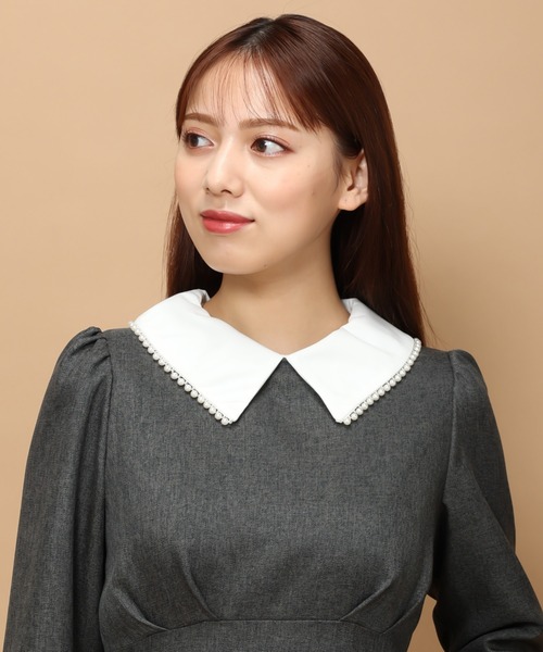 「MISCH MASCH」 長袖ワンピース S グレー レディース_画像8