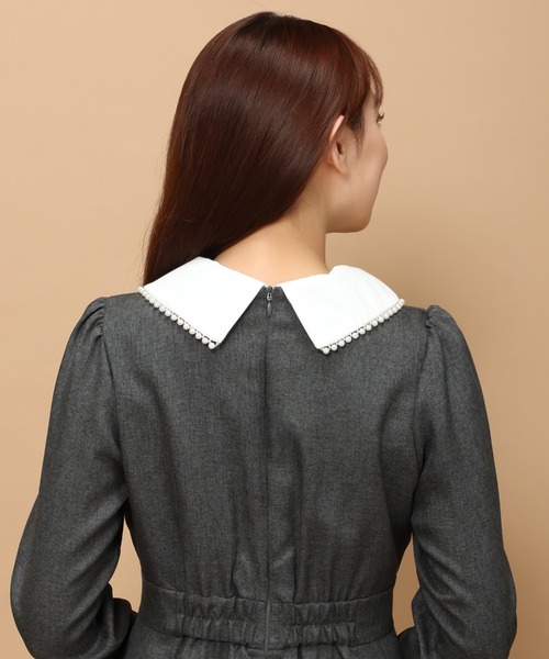 「MISCH MASCH」 長袖ワンピース S グレー レディース_画像9