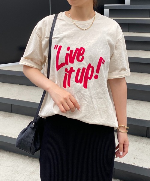 「MIXTA」 半袖Tシャツ MEDIUM ホワイト レディース_画像3