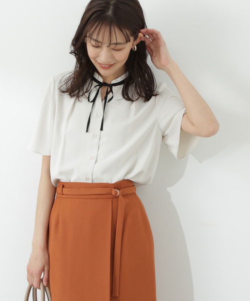 「N.(N. Natural Beauty Basic)」 半袖ブラウス MEDIUM ナチュラル レディース_画像2