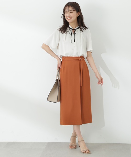 「N.(N. Natural Beauty Basic)」 半袖ブラウス MEDIUM ナチュラル レディース_画像4