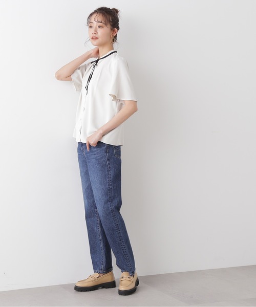 「N.(N. Natural Beauty Basic)」 半袖ブラウス MEDIUM ナチュラル レディース_画像7