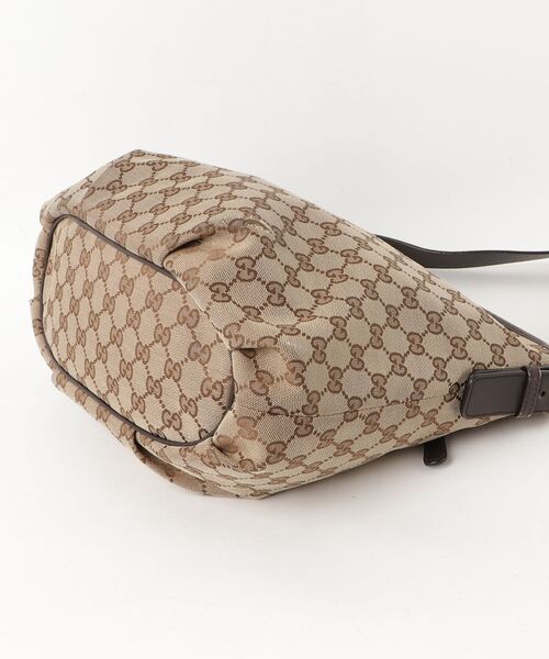 GUCCI（グッチ） GGキャンバス ショルダーバッグ - ブラウン