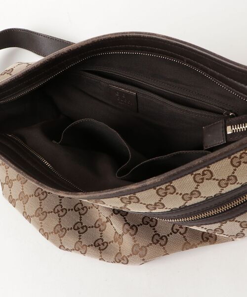 GUCCI（グッチ） GGキャンバス ショルダーバッグ - ブラウン