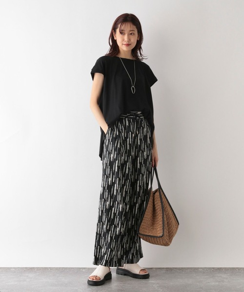 「GLOBAL WORK」 半袖ブラウス MEDIUM グレー系その他 レディース_画像2