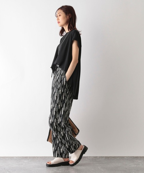 「GLOBAL WORK」 半袖ブラウス MEDIUM グレー系その他 レディース_画像3