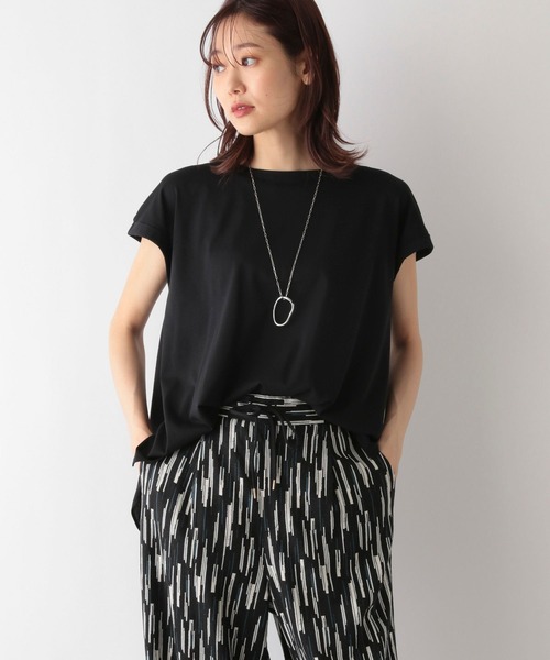 「GLOBAL WORK」 半袖ブラウス MEDIUM グレー系その他 レディース_画像6