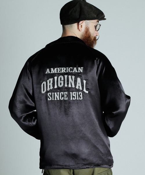 Schott ブラック　コーチジャケット Schott N.Y.C（ショット） 「schott」 コーチジャケット L ブラック