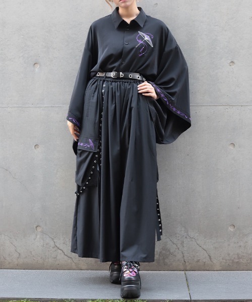 REZEN（リゼン） シャツ 和傘刺繍和袖シャツ メンズ : ZOZOTOWN Yahoo