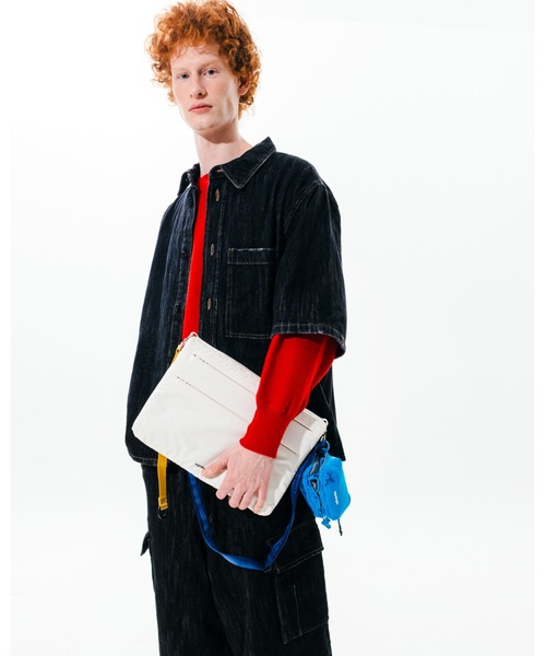 「Topologie」 クラッチバッグ ONE SIZE ダークブルー レディース_画像5