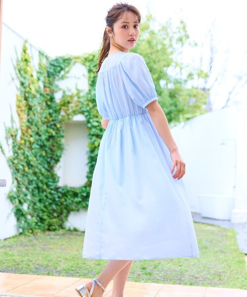 「Feroux」 半袖ワンピース F ブラック レディース_画像4