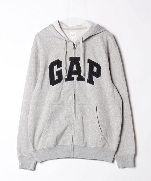 GAP（ギャップ） ジップアップパーカー M ライトグレー メンズ