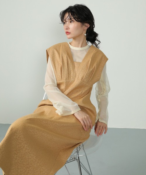 「Kana」 コンビワンピース S ブルー レディース_画像9
