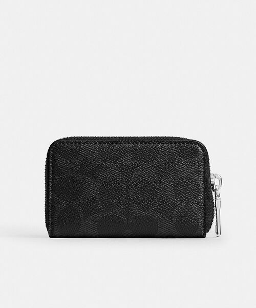 新品未使用】COACH ブラック レザー ケース　メンズ/レディース COACH（コーチ） カードケース エッセンシャル スモール ジップ