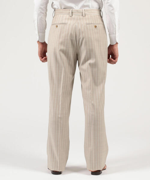 パンツ スラックス ウール 2プリーツワイドトラウザーズ Amadeus365 ウール 2プリーツワイドトラウザーズ