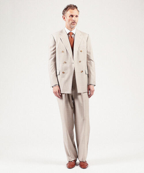 パンツ スラックス ウール 2プリーツワイドトラウザーズ Amadeus365 ウール 2プリーツワイドトラウザーズ