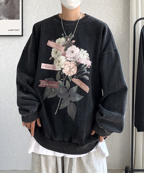 ★COMPAGNO★BUBBLE HEART ピグメント染め フードトレーナー CPGN STUDIO】24FW☆ Bubble Heart Pigment Snap Hoodie (CPGN