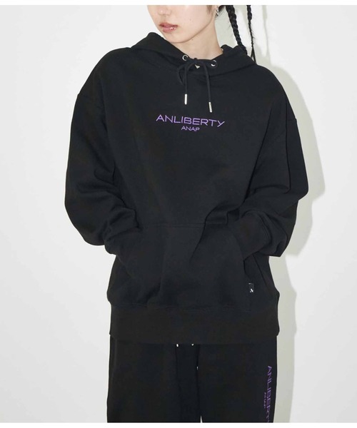 パーカー ANLIBERTYベーシックロゴスウェットフーディー「ユニセックス」 レディース メンズ ANLIBERTY ANAP パーカー ANLIBERTYベーシックロゴスウェット