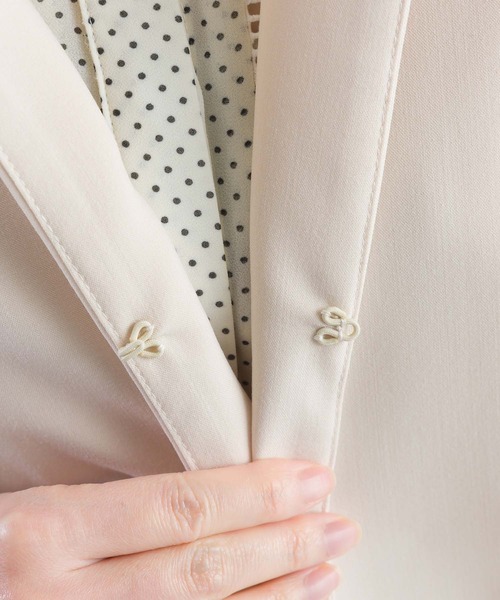 PICCIN PERLA ジャケット ノーカラージャケット 「セットアップ可能