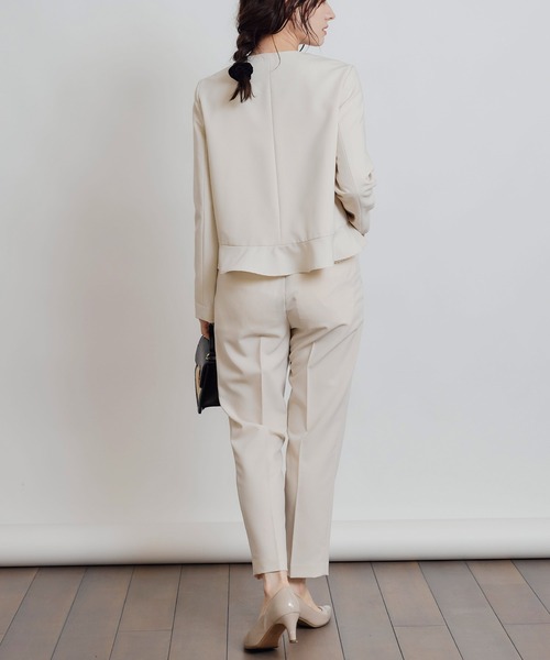 PICCIN PERLA ジャケット ノーカラージャケット 「セットアップ可能