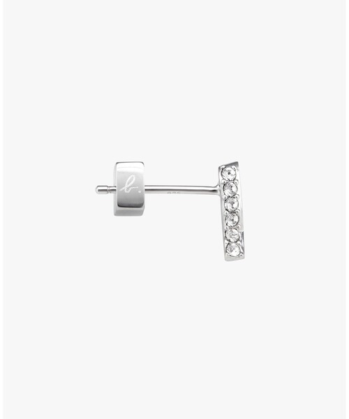 極美品✨アニエスベー　agnès b.ピアス agnes b.（アニエスベー） ピアス b.” ロゴ ピアス ”ICONIC - ITALIC B