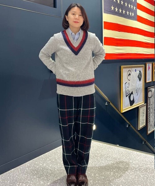 Brooks Brothers グリーン Vネック ニット セーター メリノウール Vネックセーター | Brooks Brothers Japan