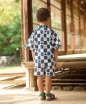 甚平 浴衣 とんぼ&金魚柄甚平スーツ キッズ ...の詳細画像1