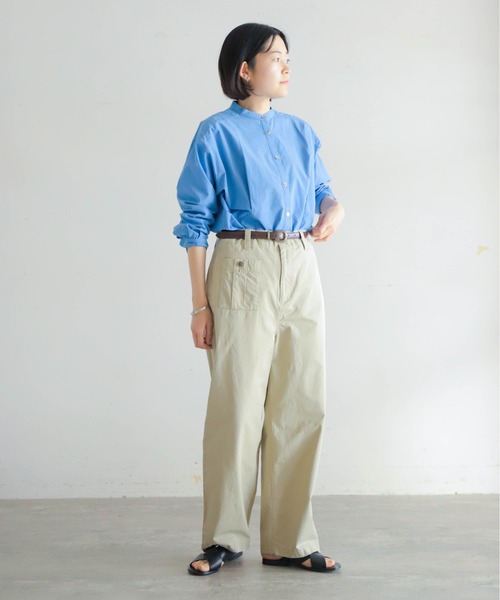 A.P.C. コットン　ワイドストレート　ワークチノパンツ　ririジップ アウトレット セール 通販Fashion - A.P.C. コットン ワイド