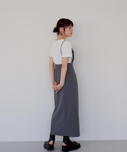 Uenui ワンピース コルセット ワンピース スリット キャミソール