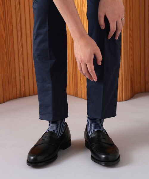 l*9様 CROCKETT&JONES ローファー ネイビー ビームスF 別注 21320017502_C_1.jpg