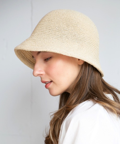 フランス発☆UV Sunハット☆欧州規格 UPF50+の認定 COL/ホワイト 14+ 帽子 ハット 洗えるポリサーモバケットハット レディース