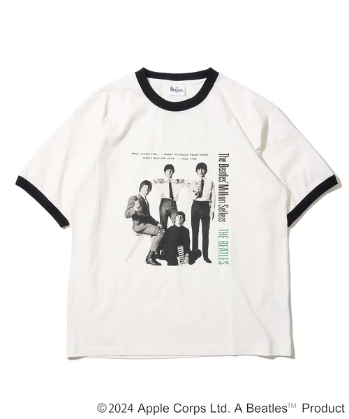 ビートルズ バンドTシャツ リンガー 00s The Beatles tシャツ 「THE BEATLES/ザ ビートルズ」フロント