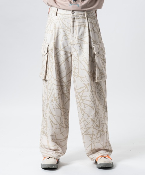 glamb（グラム） ワイドパンツ カーゴパンツ Civic Camo Cargo Pants