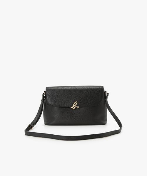 【美品】【agnes b.】the b. ショルダーバッグ　シボ革　ロゴ金具 agnes b.（アニエスベー） ショルダーバッグ バッグ The b. ショルダー