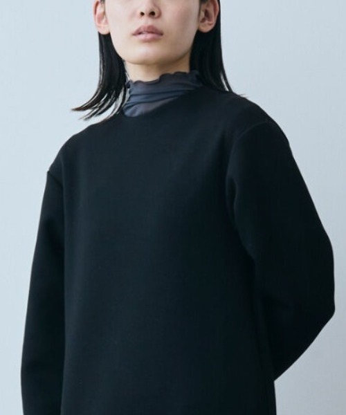 IEDIT tシャツ IEDIT やわらか素材の身ごろが心地よい部分シアー 
