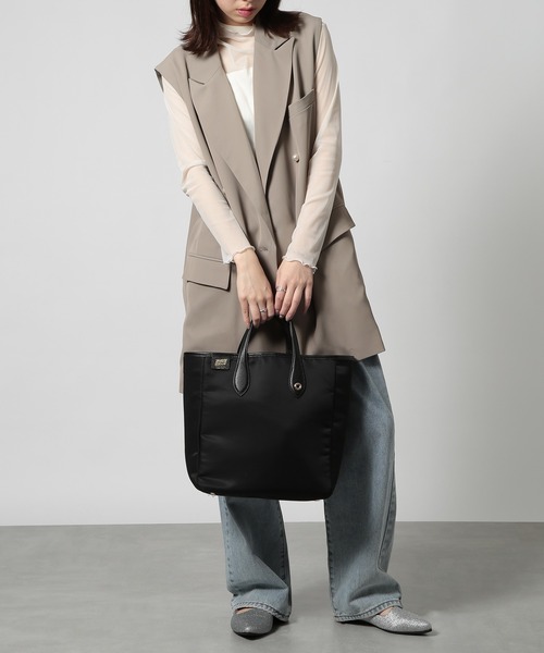 Beau're（ヴュレ） トートバッグ 「BEAURE」カウレザーナイロンコンビ