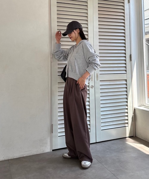 COLONY 2139 スラックス パンツ 2タックワイドパンツ レディース