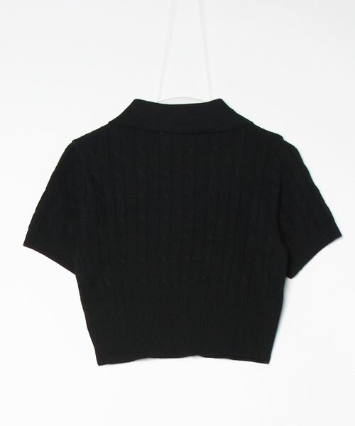 最安価格 FANCY CLUB CROP KNIT NASTYFANCYCLUB-CABLE カーディガン トップス