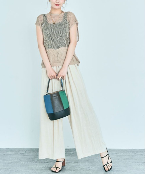 タンクトップ ノースリーブ カップ付きスクエアタンクトップ レディース DAY CLOSET タンクトップ ノースリーブ レディース 高ストレッチ