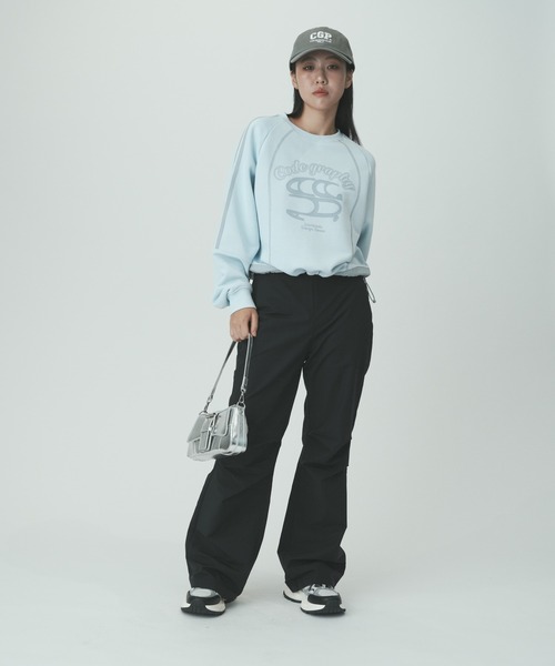トレーナー スウェット (Woman) Color matching string sweatshirt レディース codegraphy トレーナー スウェット (Woman) Color matching