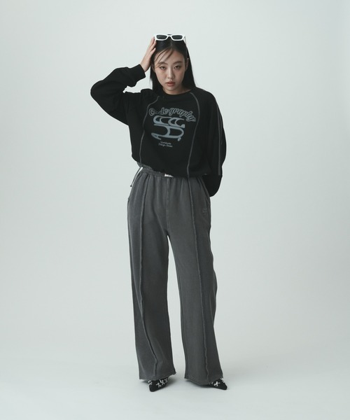 トレーナー スウェット (Woman) Color matching string sweatshirt レディース codegraphy トレーナー スウェット (Woman) Color matching