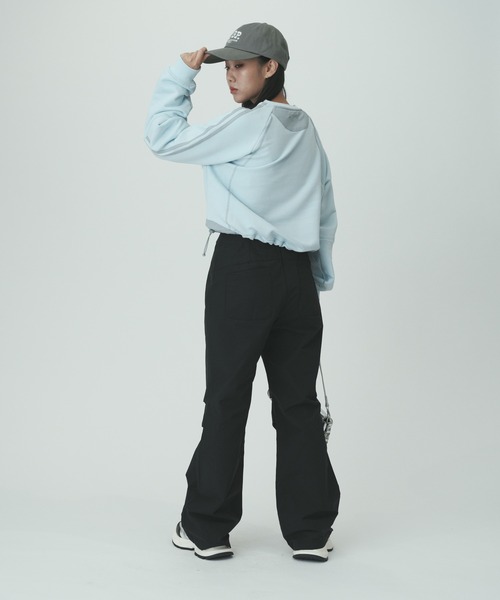 トレーナー スウェット (Woman) Color matching string sweatshirt レディース codegraphy トレーナー スウェット (Woman) Color matching