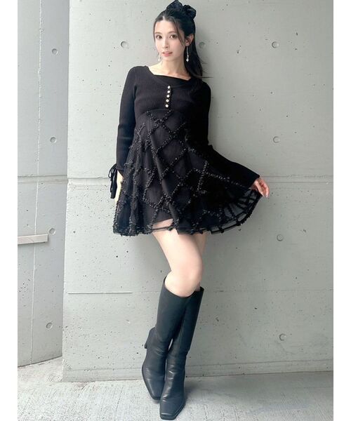 RESEXXY（リゼクシー） ブーツ スクエアトゥロングブーツ レディース