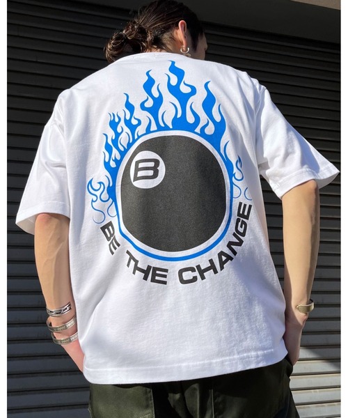 RGY tシャツ 半袖 「RGY」ビリヤード両面プリント ビッグシルエットT