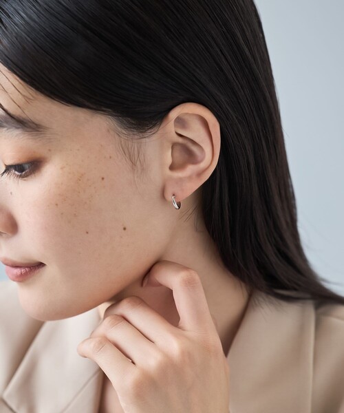 Jouete（ジュエッテ） ピアス K10WG フープピアス プランプ レディース