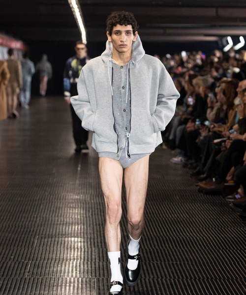 MSGM（エムエスジーエム） パーカー ウールブレンド ボンディング