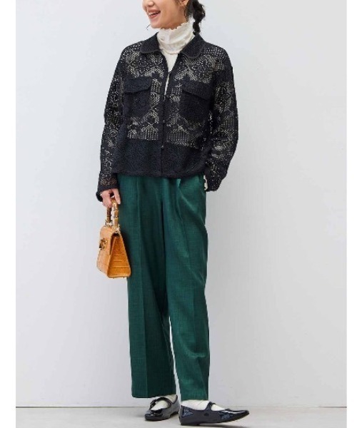 極美品　GIVENCHY ブラック レース シャツ　ジャケット　ブルゾン Live in comfort（リブインコンフォート） コート アウター リブ イン