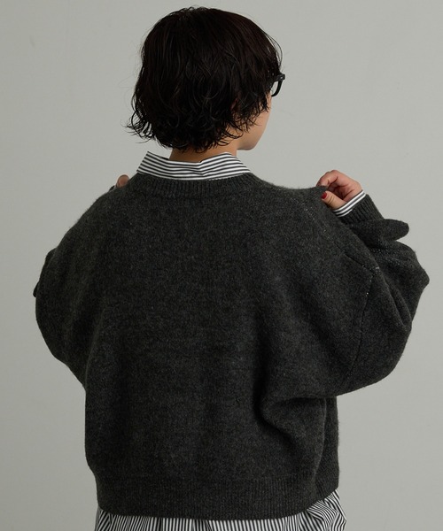 EHYUMI ニット セーター 「EHYUMI」ロゴニットプルオーバー