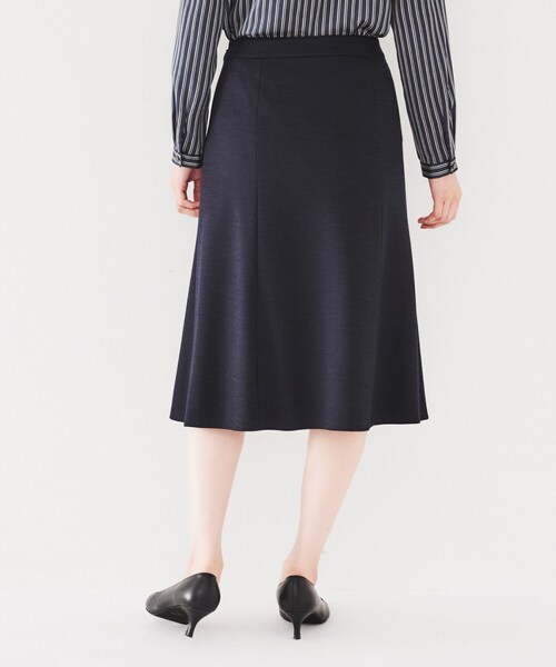極美品　アンタイトル　シルク混　１釦　美ライン　スカート　セットアップ　２/１ UNTITLED｜【人気ボタニカル柄/セットアップ可能】ボタニカル