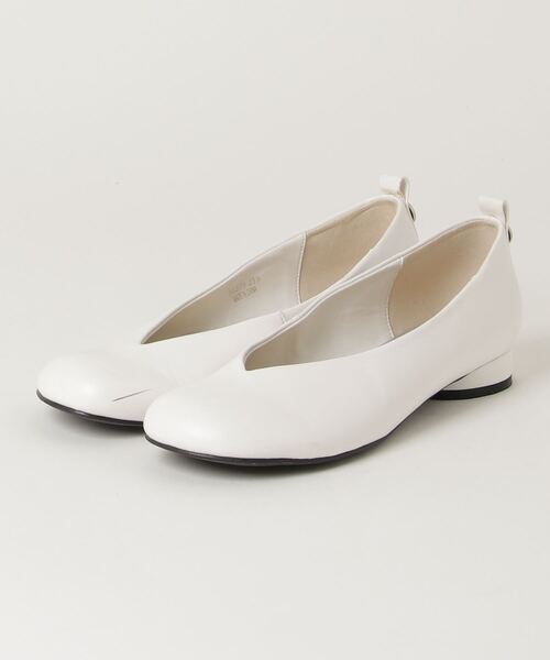 ODETTE E ODILE」 フラットパンプス 23.5cm ホワイト レディース 